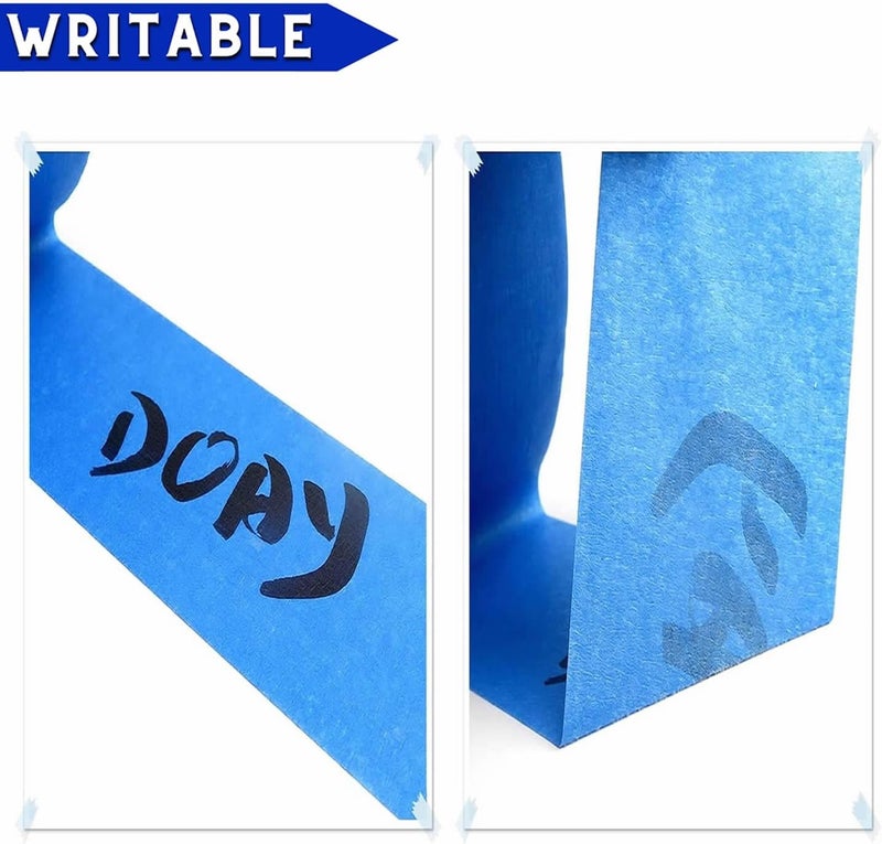 DOAY Blue Painters Tape 1/2 Inches x 30 Yards - Multi Surface Use - 120 Yards Total - 4 Rolls - Image 5